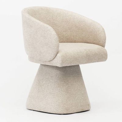 Современный Стул Swivel Chair Светло-бежевая Букле