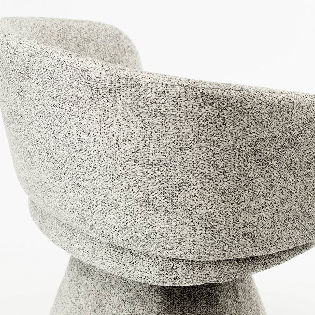 Современный Стул Swivel Chair Серый Букле
