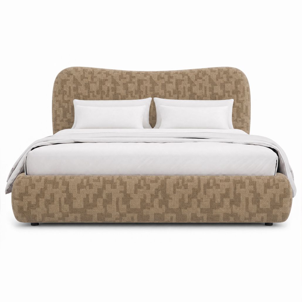 Кровать UMA beige бежевое букле