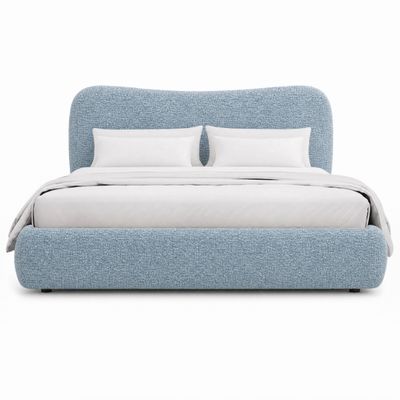 Кровать UMA blue голубое букле