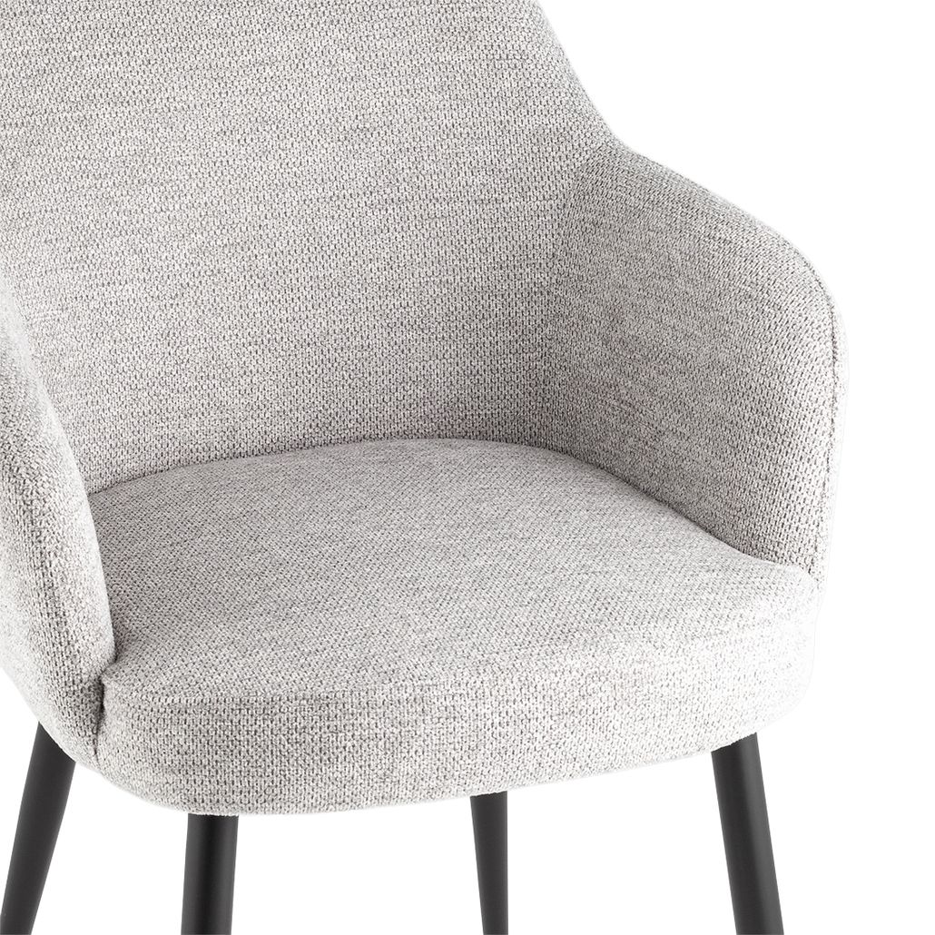 Luke Dining Chair Стул ваби-саби Светло-Серый