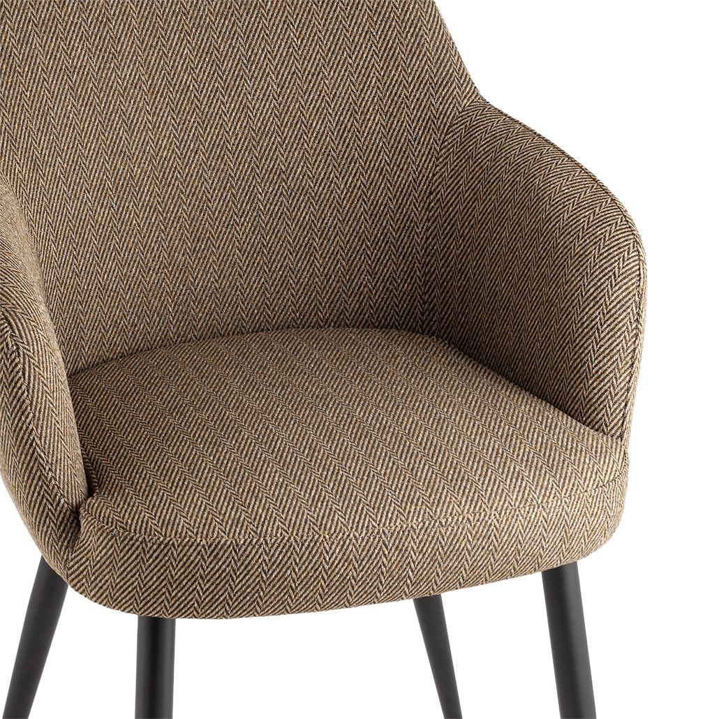 Luke Dining Chair Стул ваби-саби Коричневый