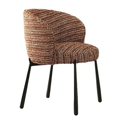 Octavia Dining Chair Стул стиль джапанди Терракотовый шенилл