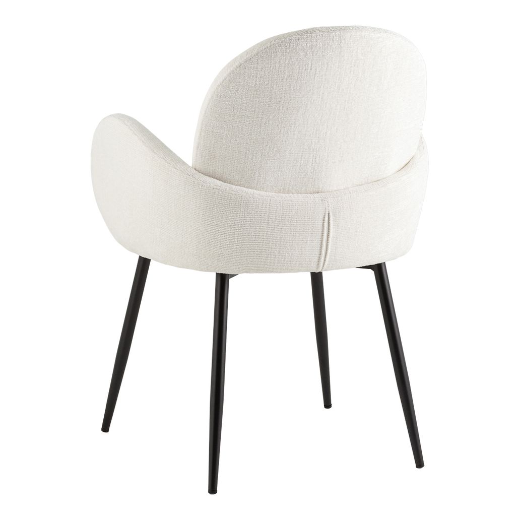 Стул Wide  Dining Chair Белое Букле круглой формы