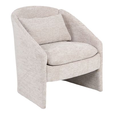 Современное Кресло Patti Semi-armchair светло-бежевый шенилл