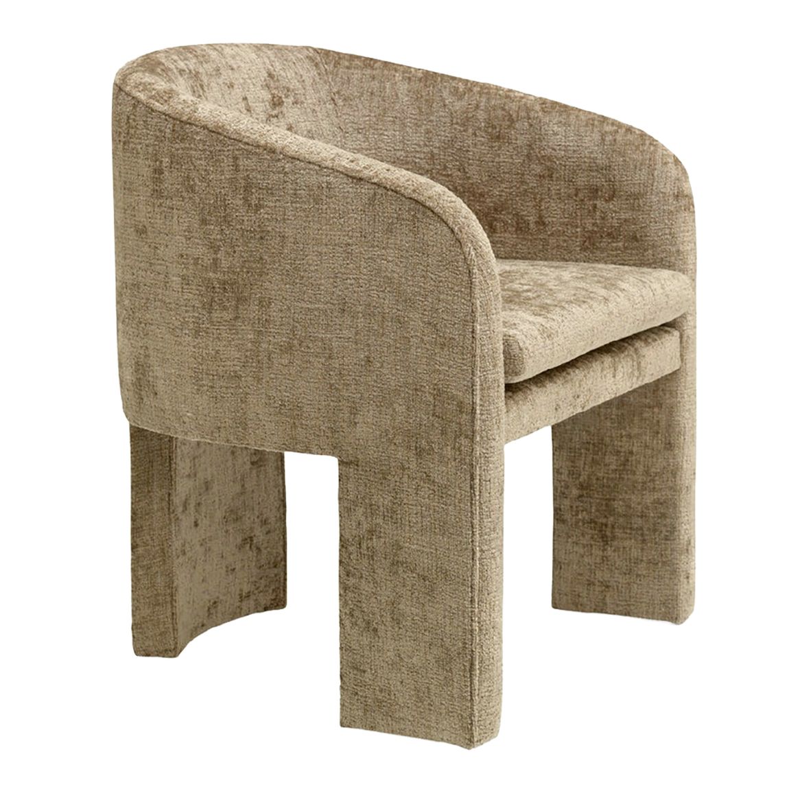 Современный Стул Dango Dining Chair Бежевый шенилл