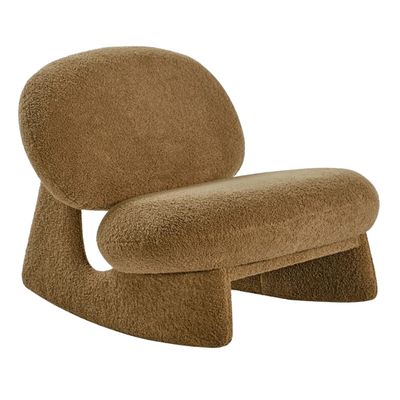 Дизайнерское Кресло-качалка Twig Rocking Chair Beige Букле вечерний песок