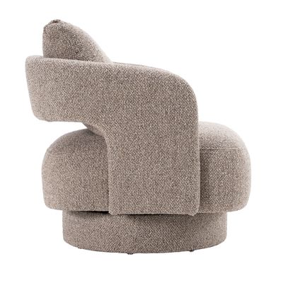 Современное Кресло Johnny Accent Chair Brown букле цвет грейдж