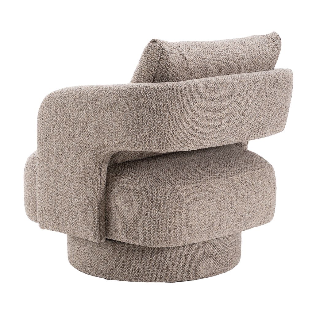 Современное Кресло Johnny Accent Chair Brown букле цвет грейдж