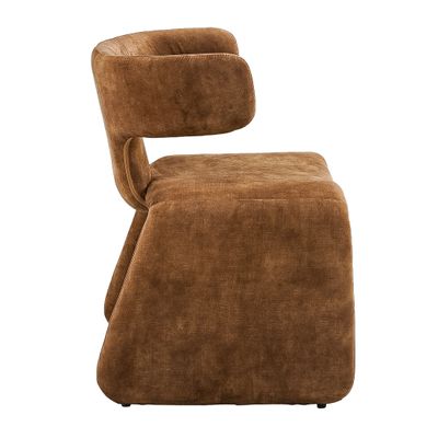 Стул Bergman Dining Chair стиль ваби-саби медный цвет