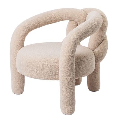 Элегантный Стул Shibari Dining Chair жемчужный цвет букле