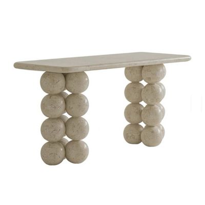 Премиальная консоль из натурального мрамора Hathor stone balls Console