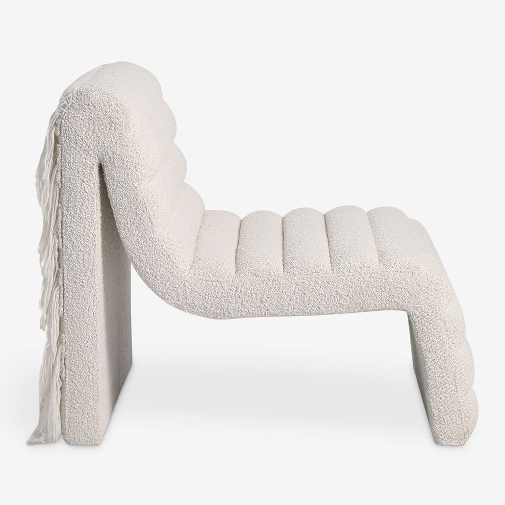 Дизайнерское кресло Leon Accent Chair букле