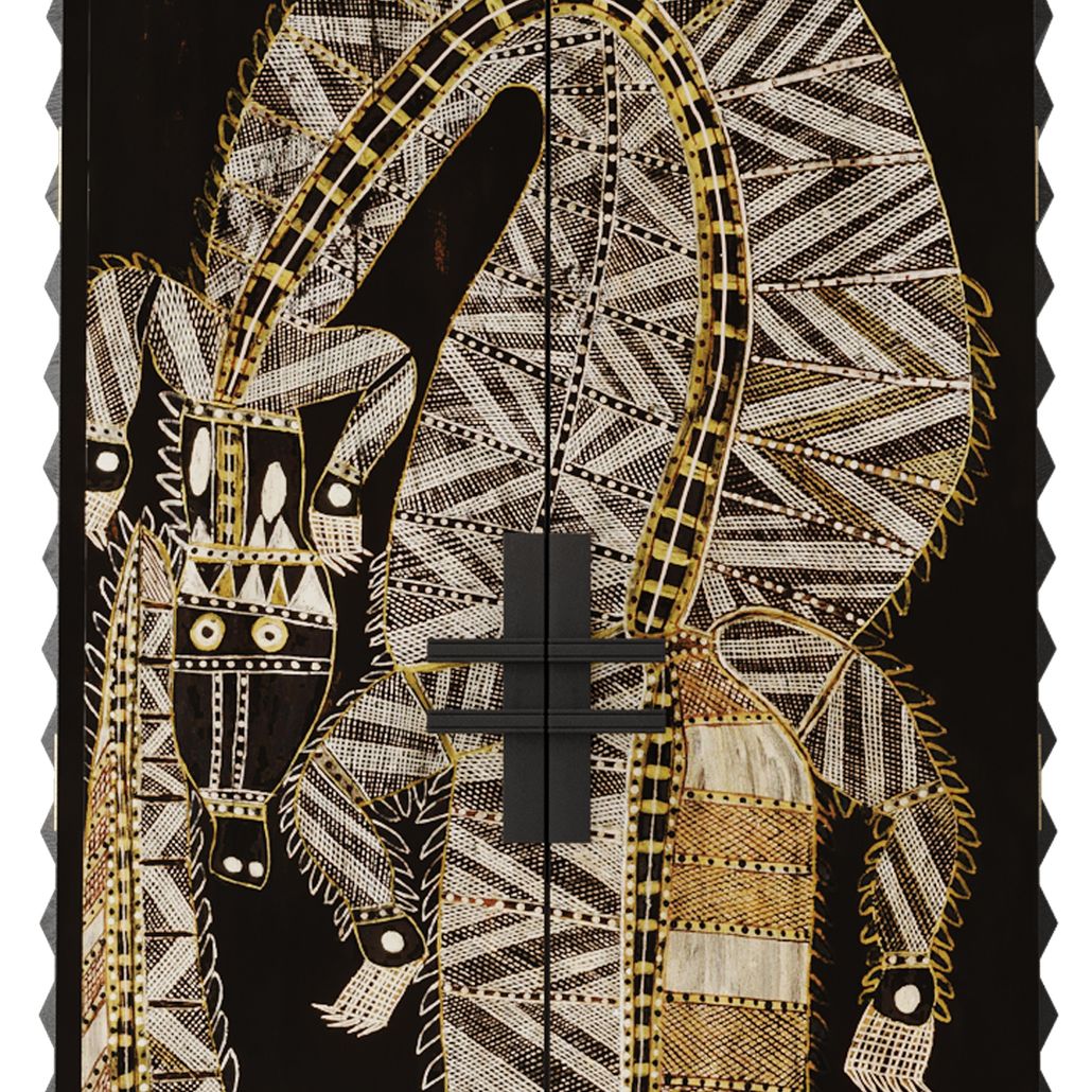 Шкаф ZANZIBAR Crocodile Black