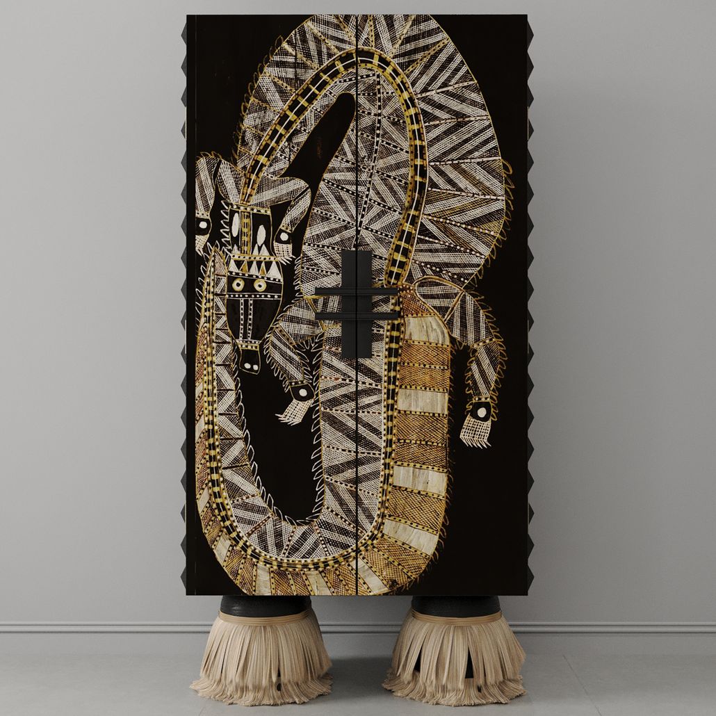 Шкаф ZANZIBAR Crocodile Black