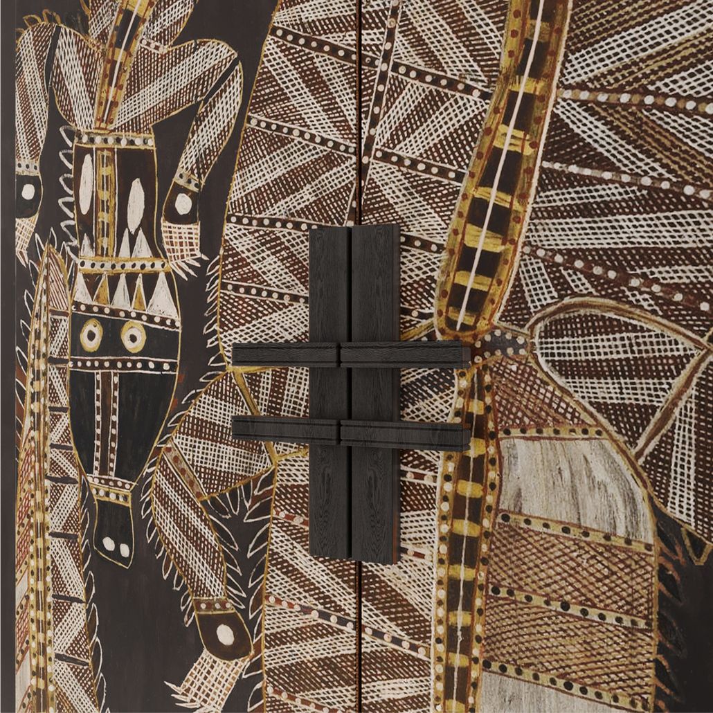 Шкаф ZANZIBAR Crocodile Black