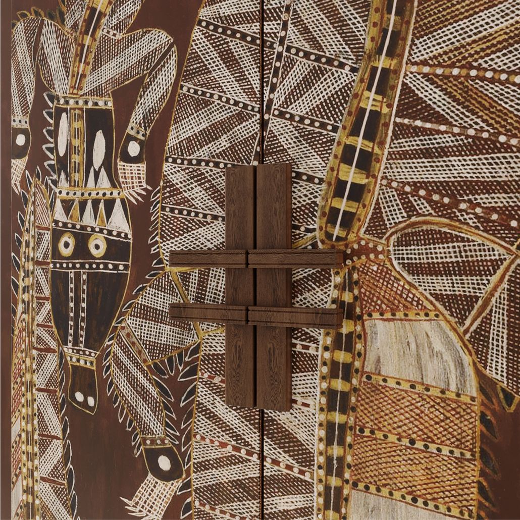 Шкаф ZANZIBAR Crocodile Brown