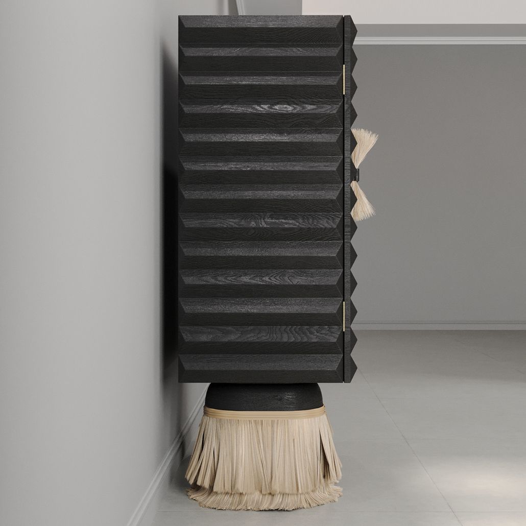 Кабинетный шкаф ZANZIBAR Relief Black