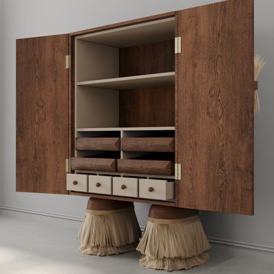 Кабинетный шкаф ZANZIBAR Relief Brown