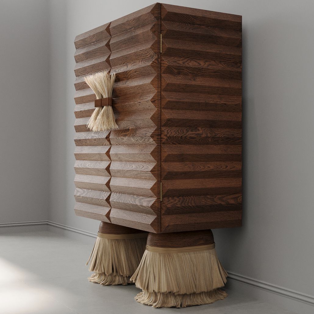 Кабинетный шкаф ZANZIBAR Relief Brown
