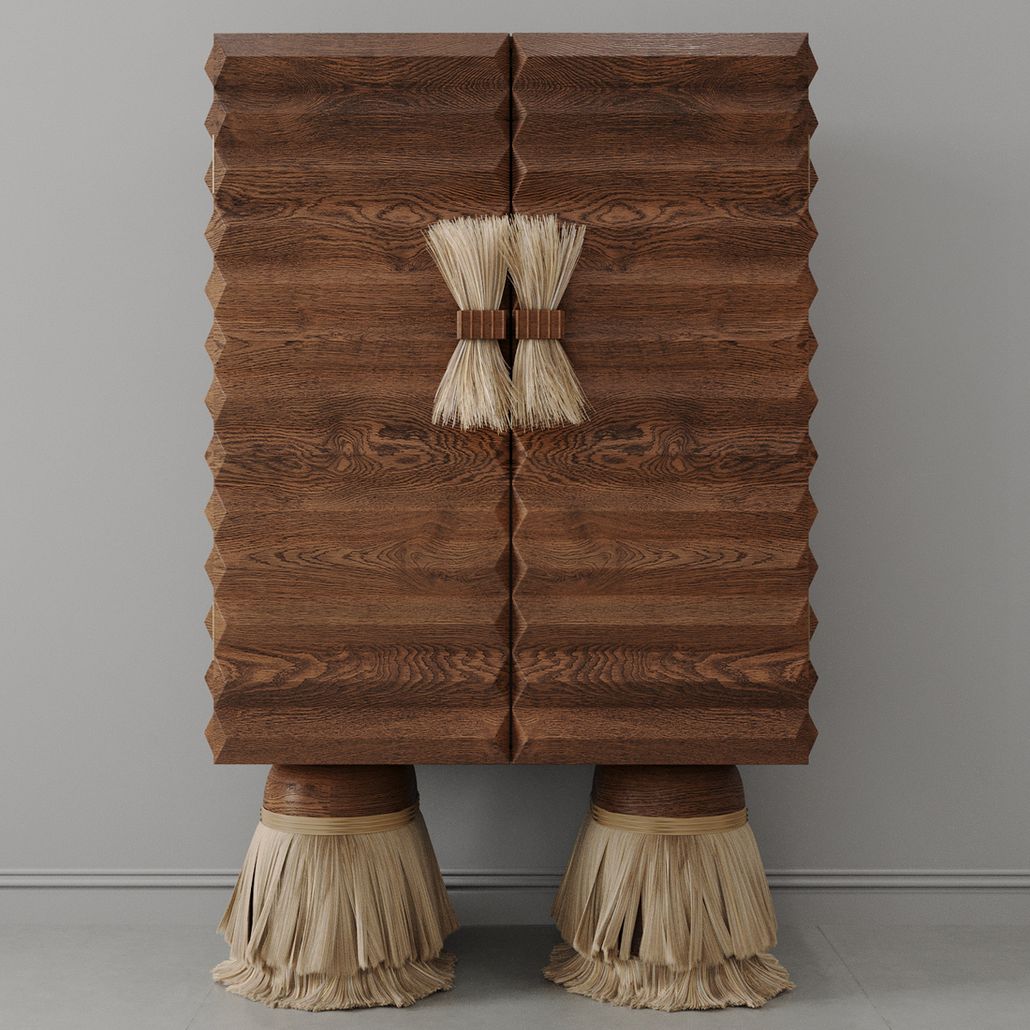 Кабинетный шкаф ZANZIBAR Relief Brown