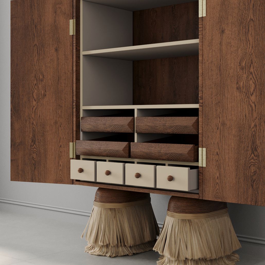 Кабинетный шкаф ZANZIBAR Relief Brown
