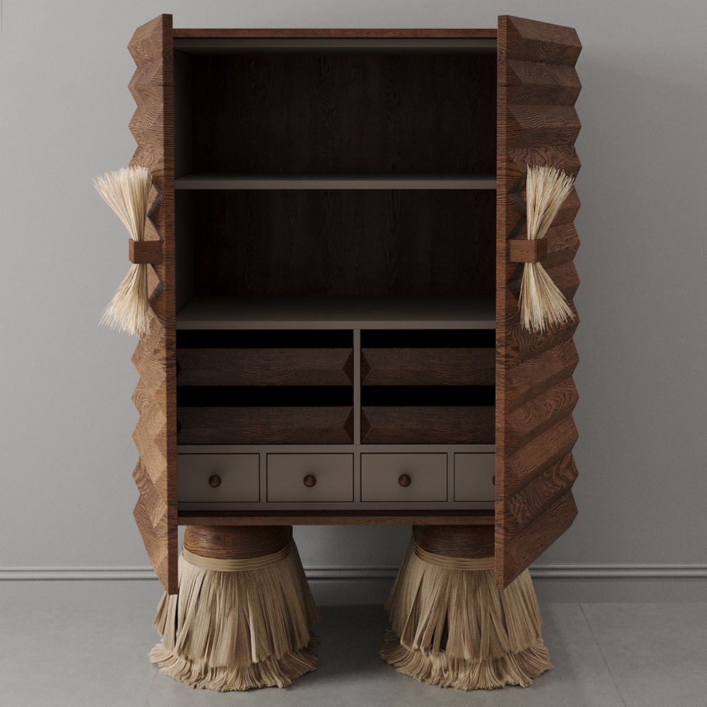 Кабинетный шкаф ZANZIBAR Relief Brown