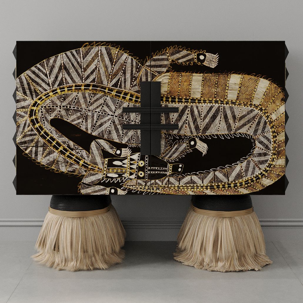 Буфет ZANZIBAR с Crocodile Black