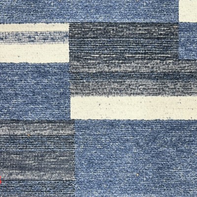 Мебельная Ткань Chenille Geometry Blue