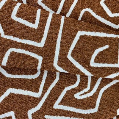 Ткань Букле Zigzag Cinnamon Fabric N 2-1203