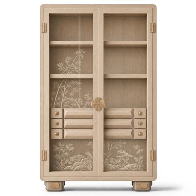 Витрина Cranes Japanese Garden cabinet Beige