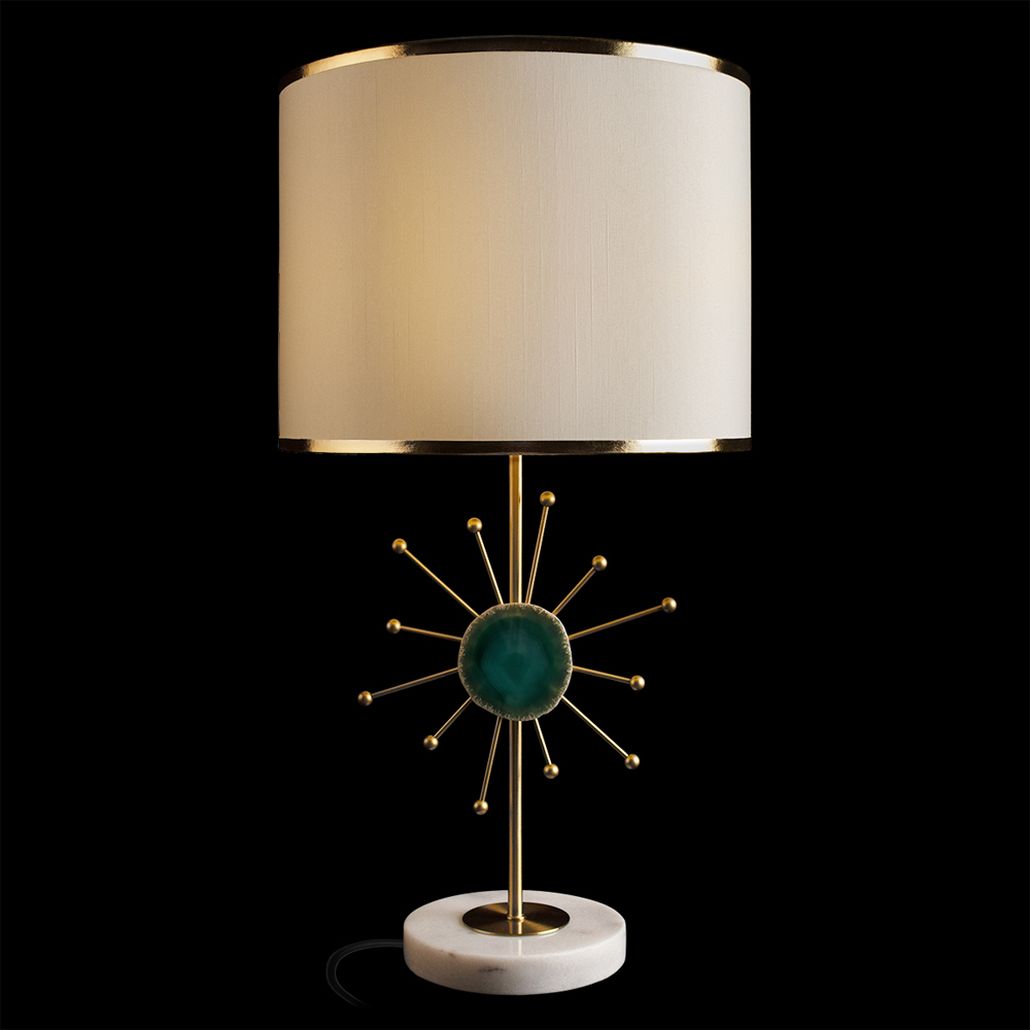 Настольная лампа Green Sun Agate Lamp