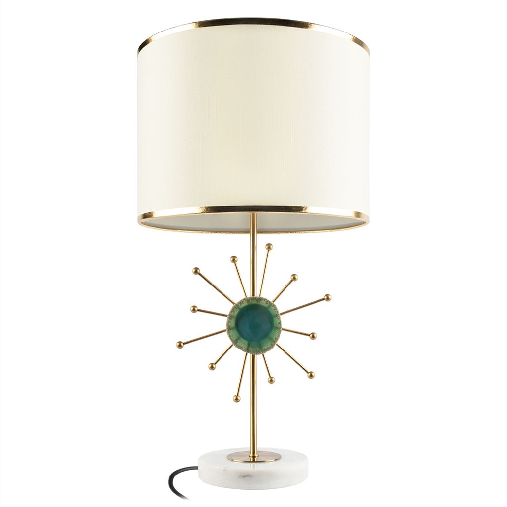 Настольная лампа Green Sun Agate Lamp