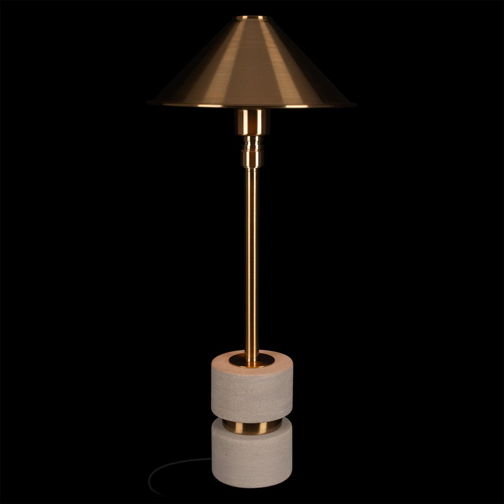 Настольная лампа Shaw Big Travertine Lighting