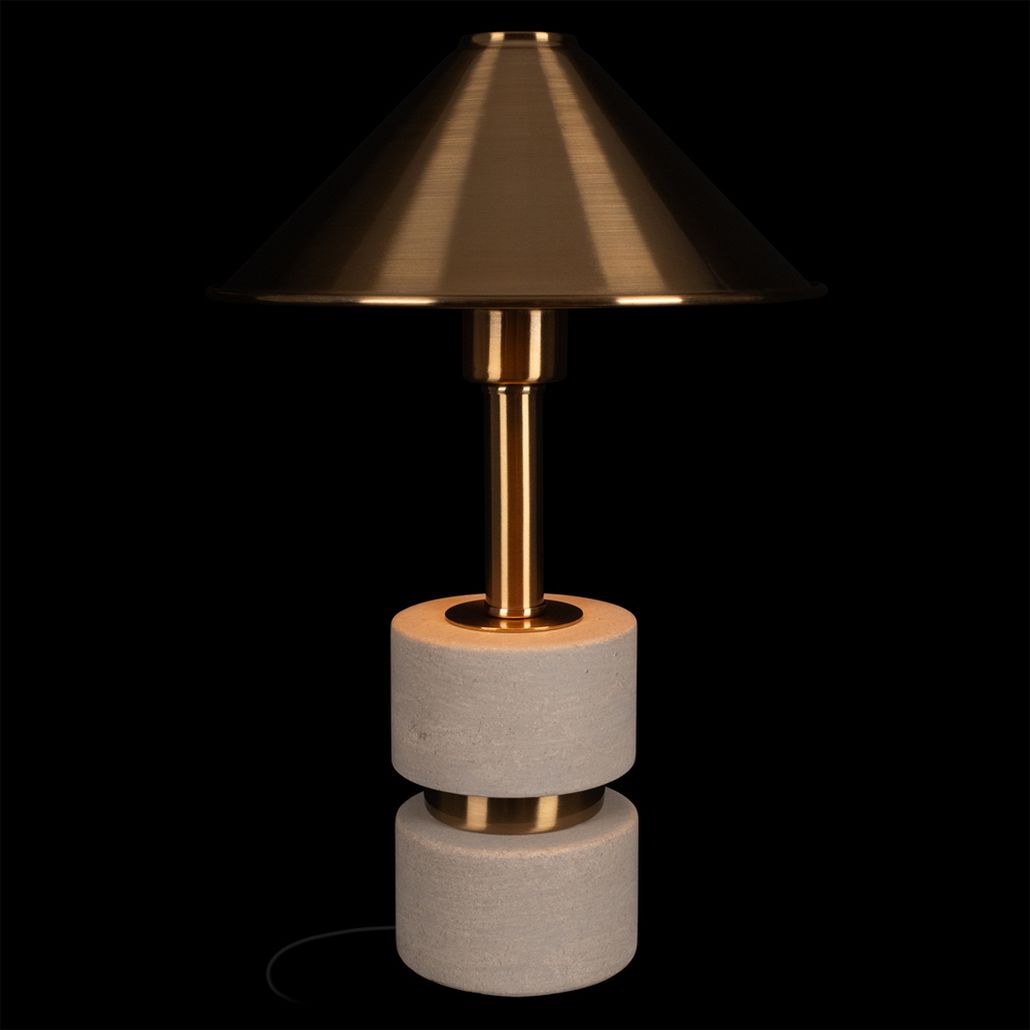 Настольная лампа Shaw Small Travertine Lighting