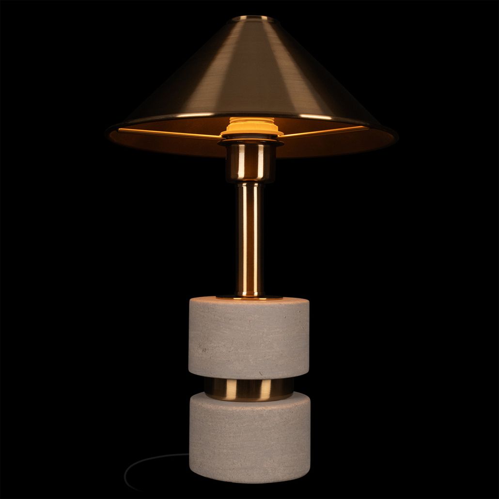 Настольная лампа Shaw Small Travertine Lighting