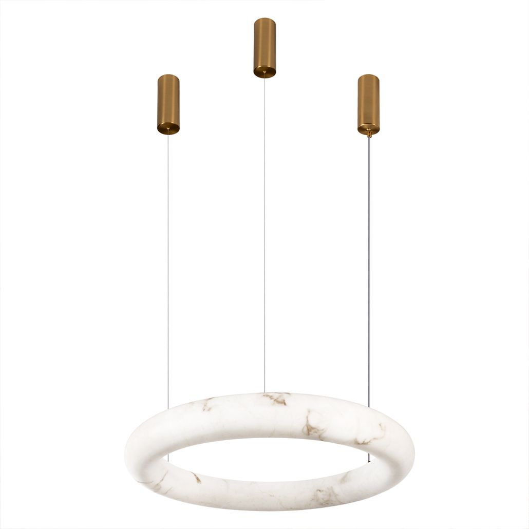 Круглый подвесной светильник Marble Round Chandelier 80см