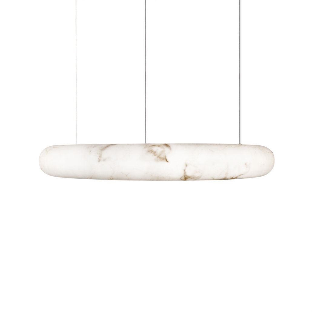 Круглый подвесной светильник Marble Round Chandelier 80см