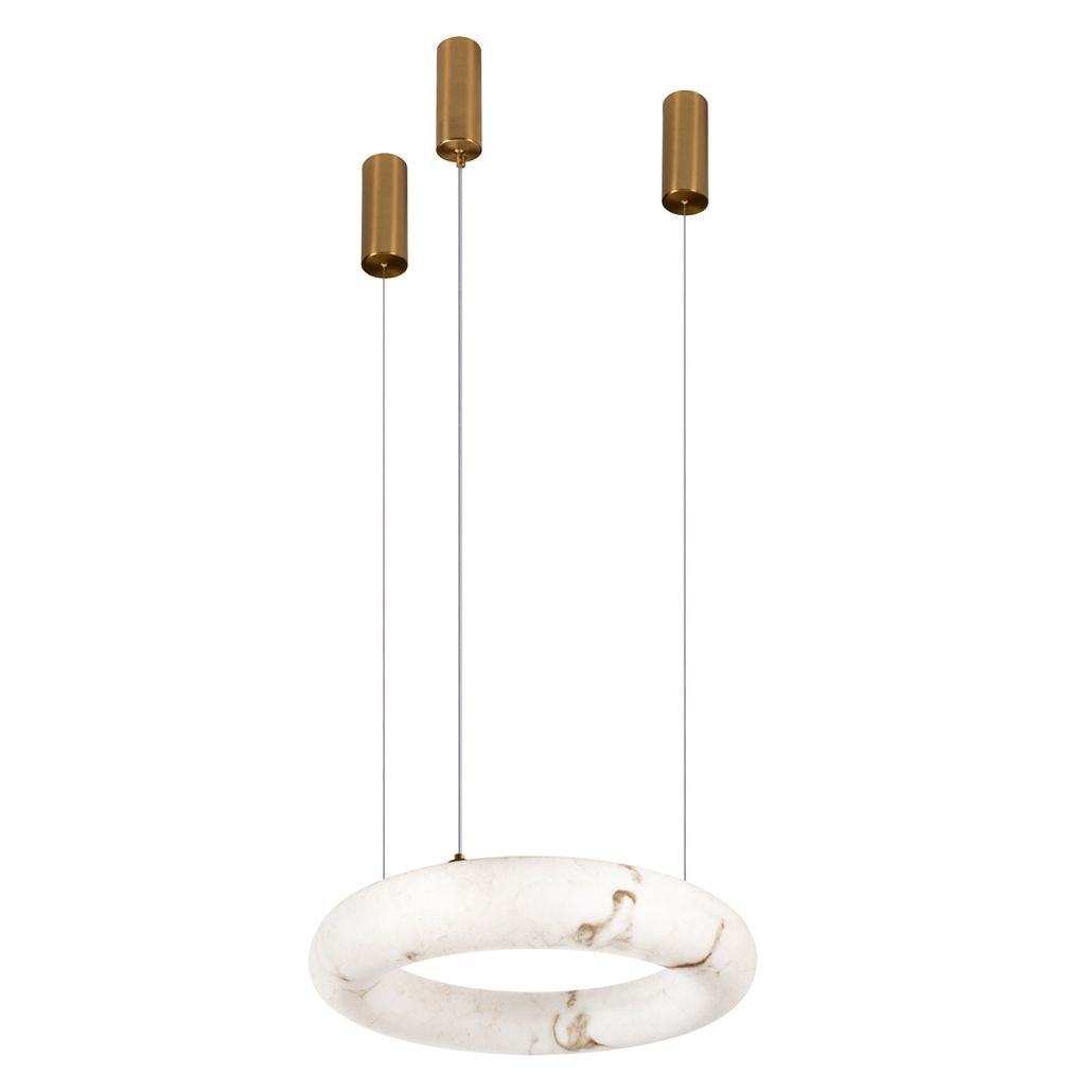 Круглый подвесной светильник Marble Round Chandelier 60см