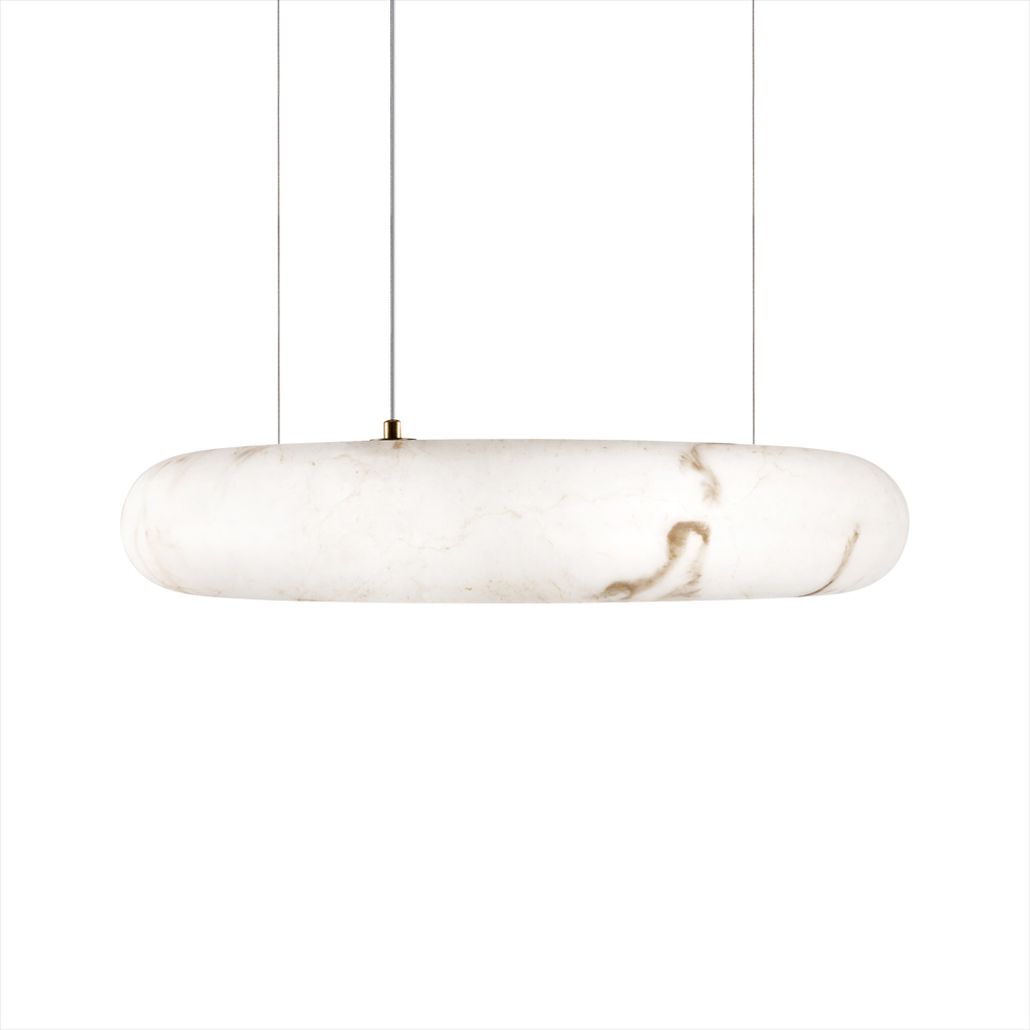 Круглый подвесной светильник Marble Round Chandelier 60см