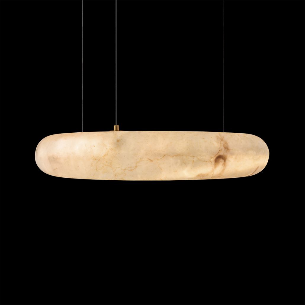 Круглый подвесной светильник Marble Round Chandelier 60см
