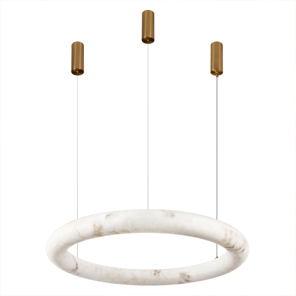 Круглый подвесной светильник Marble Round Chandelier 100см