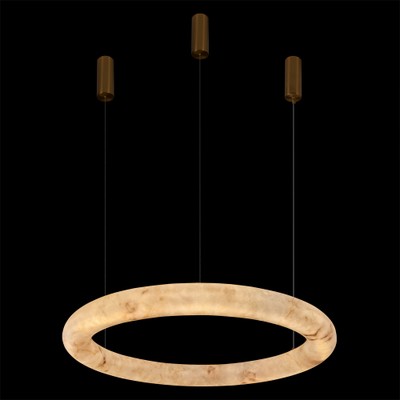Круглый подвесной светильник Marble Round Chandelier 100см