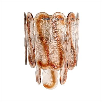 Бра из круглых стеклянных элементов Amber Sequins
