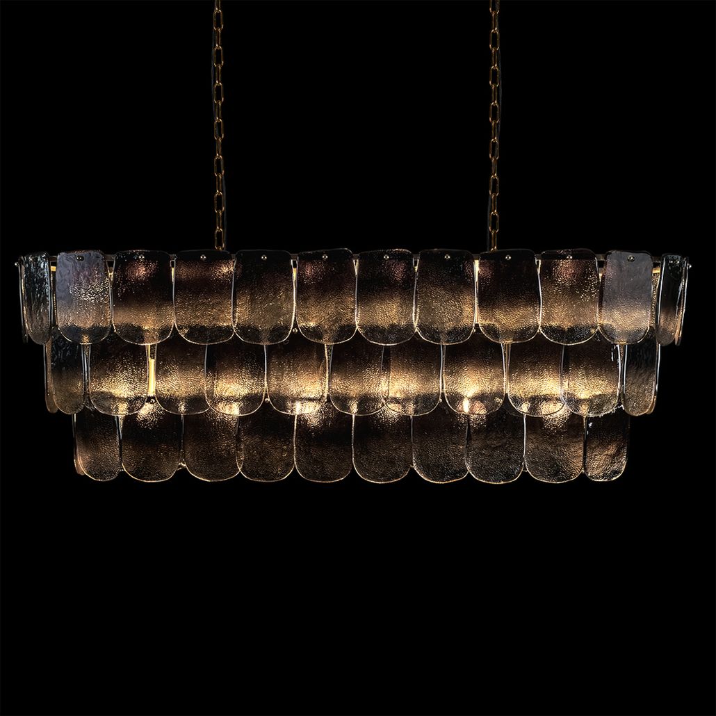 Подвесная люстра овальная Sequins Smoky Gradient Дымчатый градиент