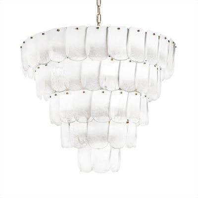 Подвесная люстра Sequins White Gradient Белый градиент 80 см