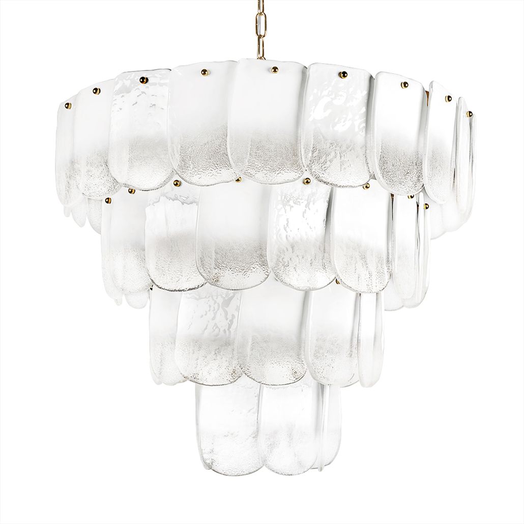 Подвесная люстра Sequins White Gradient Белый градиент 60 см