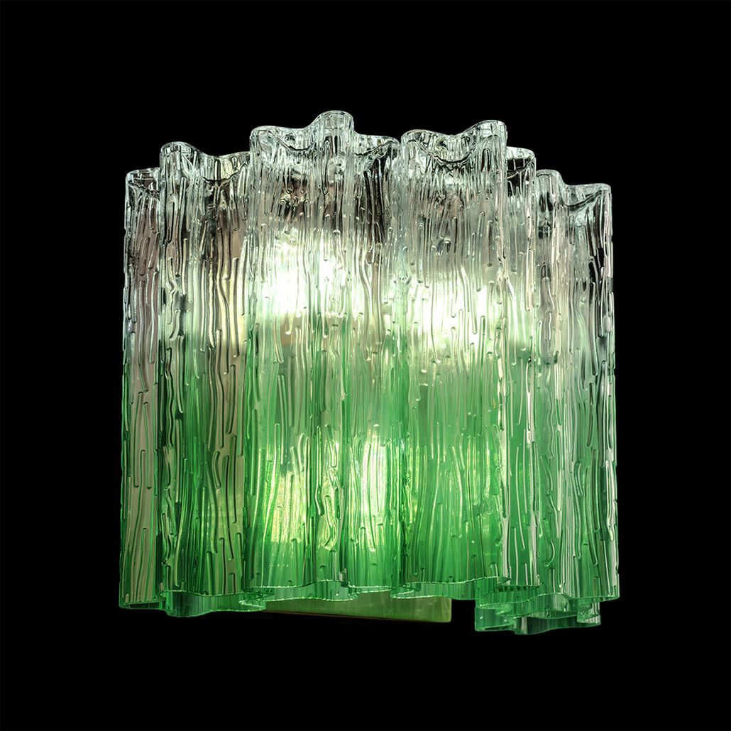 Бра Green Lagoon glass Зеленый градиент