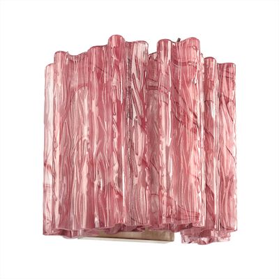 Бра Pink Lagoon glass Розовое стекло