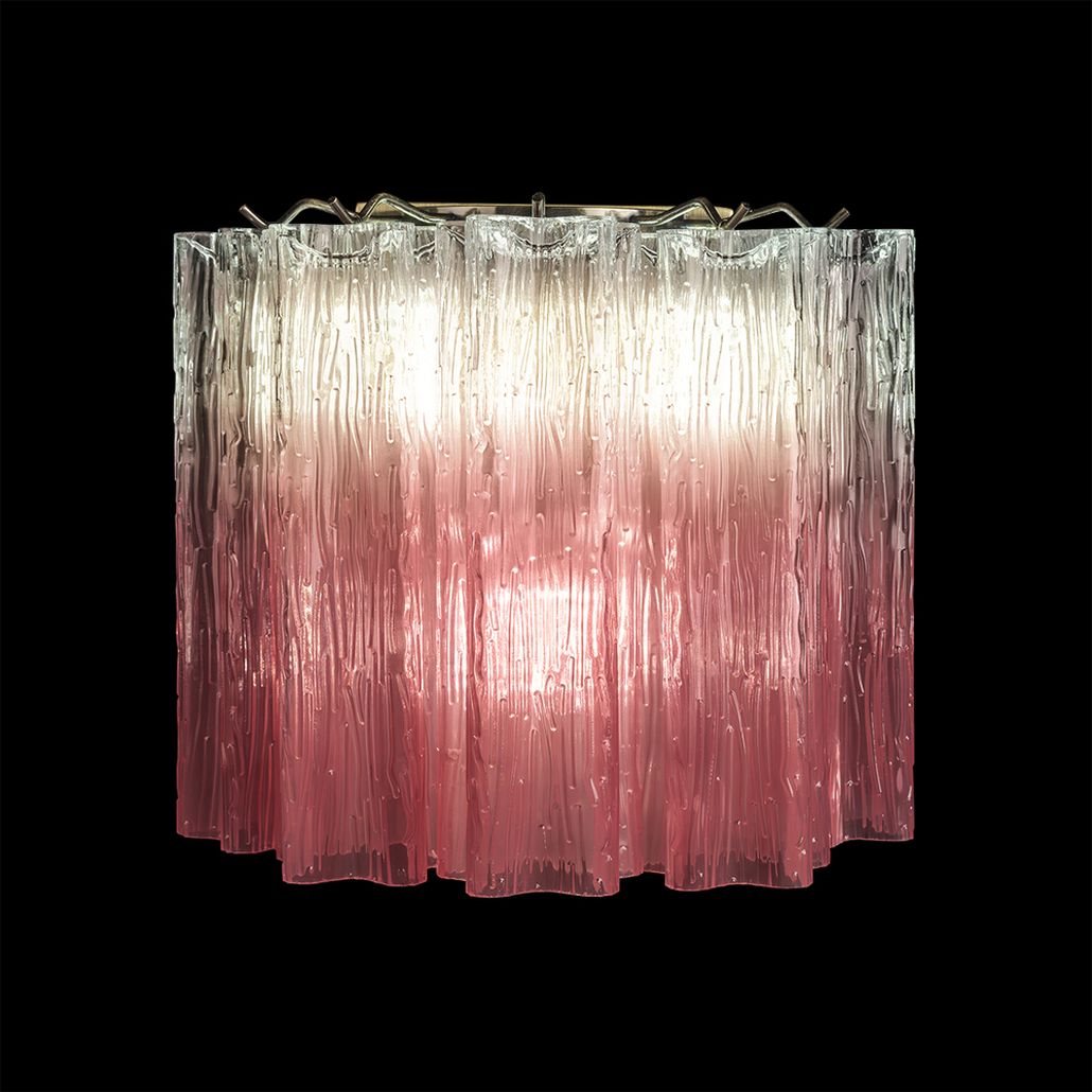 Бра Pink Lagoon glass Розовый градиент